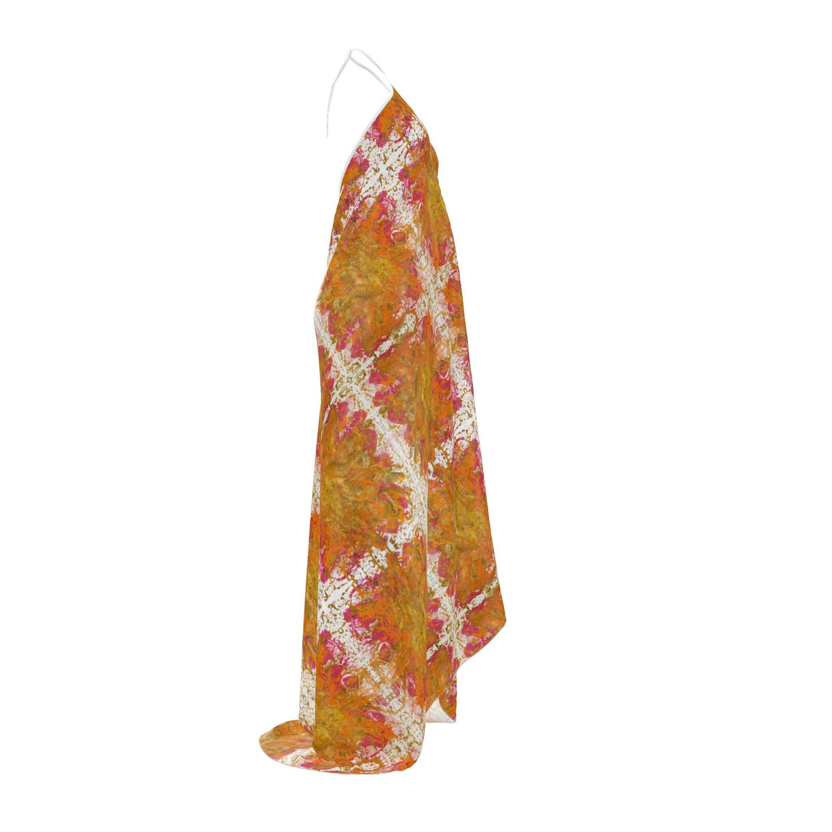 Halterneck backless dress Atomic Sunflower
