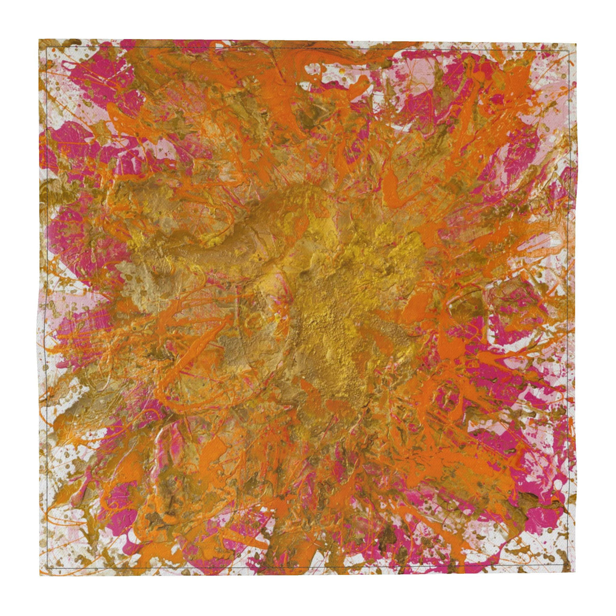 Pocket Square Atomic Sunflower